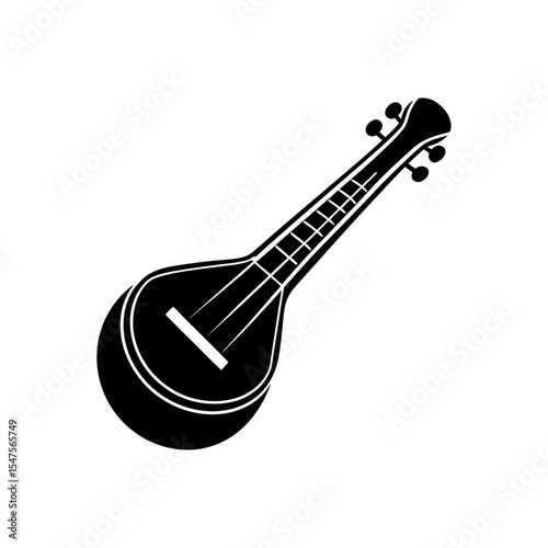 guitar icon on white background