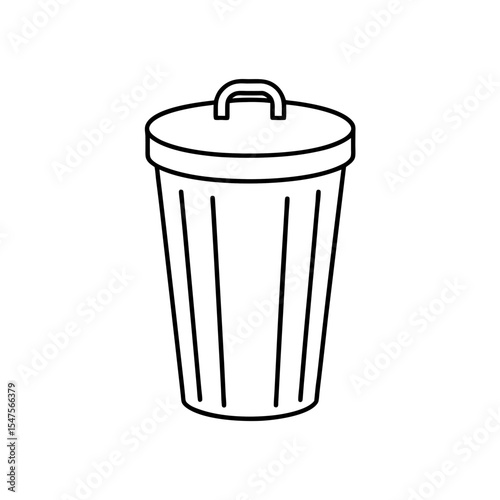 vector trash can icon