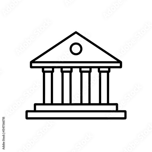 bank-building-icon-on-white-background--