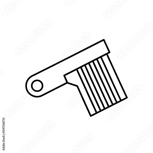 barcode scanner icon on white background  .