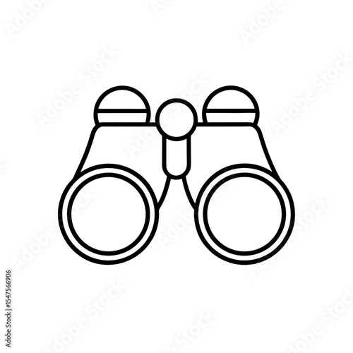 binoculars icon on white background  .svg