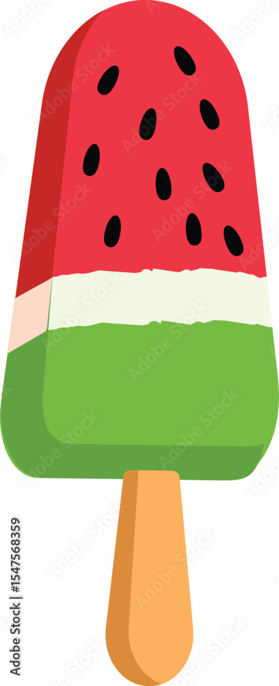 custom made wallpaper toronto digitalRefreshing Watermelon Popsicle Summer Treat, Icy Delight