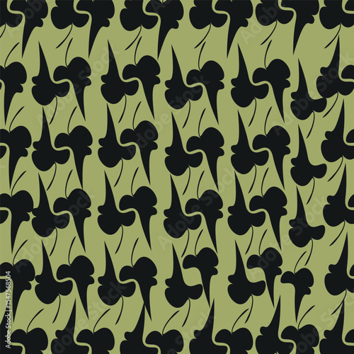 seamless pattern with leaves