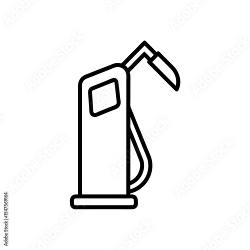 fuel gas pump icon on white background  .svg