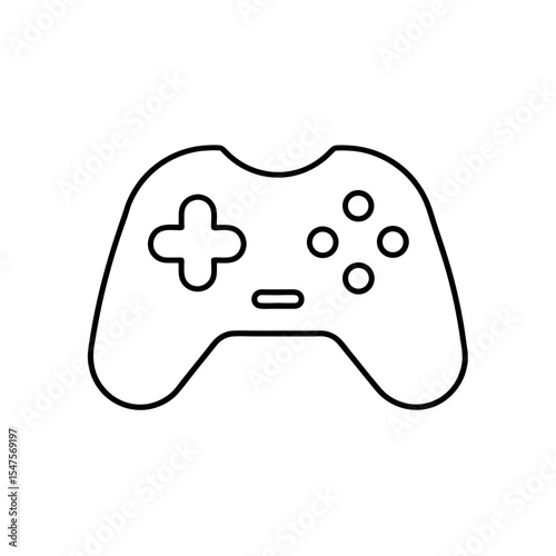 game controller icon on white background  .svg