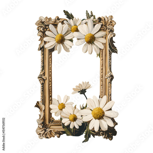 Daisy flowers frames daisy daisy flowers asteraceae vector