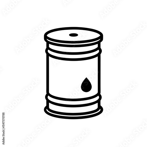 oil barrel icon on white background  .svg