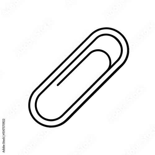 paperclip icon on white background  .svg