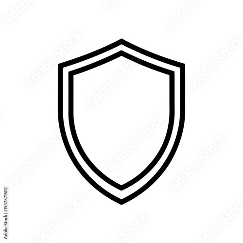 shield icon on white background  .svg