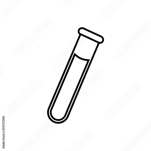 test tube icon on white background    .svg
