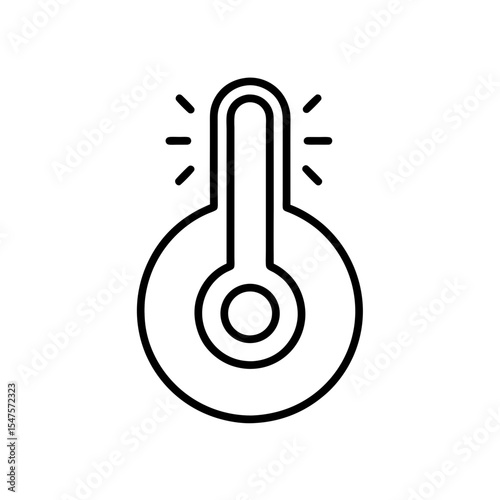 thermostat icon on white background  .svg