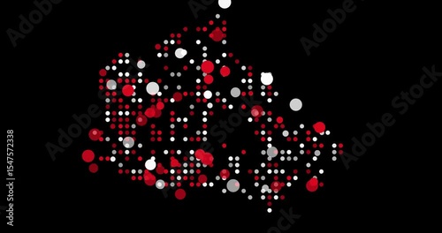 Digital Canada Map Built With Dots