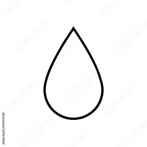 water drop icon on white background  .svg