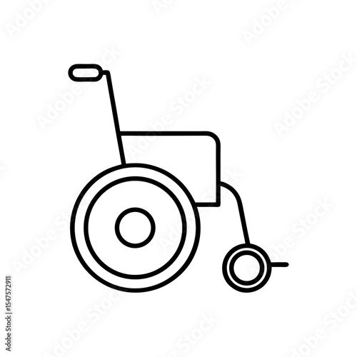 wheelchair accessibility icon on white background .svg