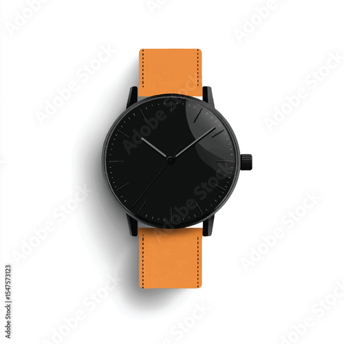 a cute wristwatch with leather