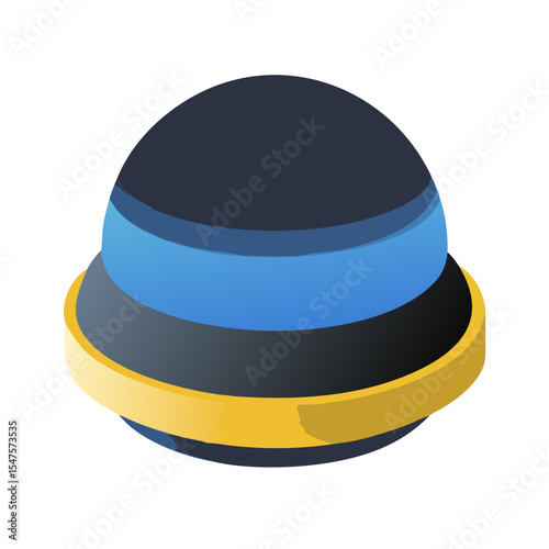 blue hat isolated on white