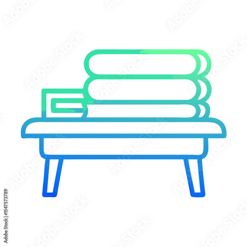 bench on a white background