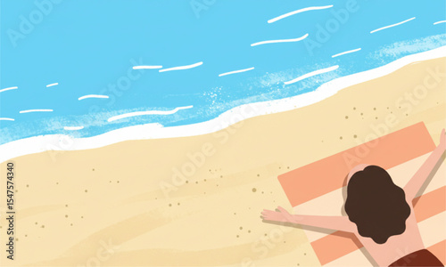 girl on the beach