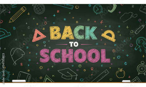 back to school chalkboard