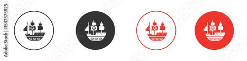 Pirate ship icon