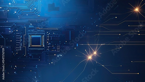Digital Abstract Electronic Circuit Background