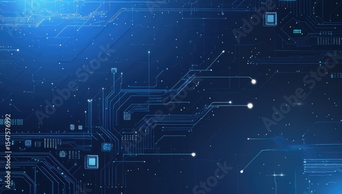Digital Abstract Electronic Circuit Background