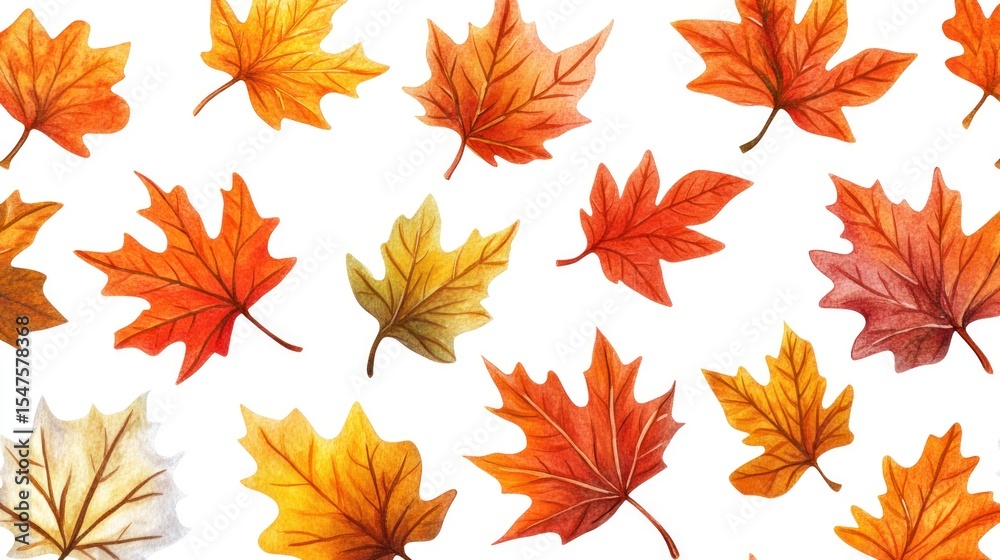 Autumn leaves pattern Autumn leaves pattern