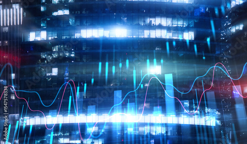 Global trade market concept. Investing business and development concept