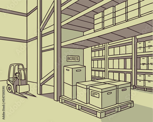 interior of a room with furniture