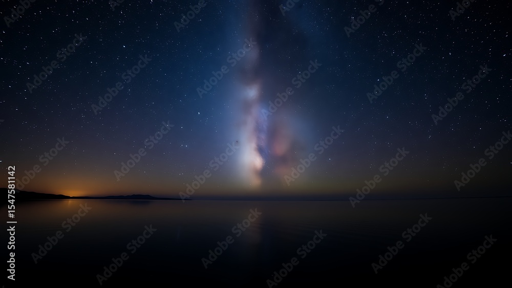 Night Sky Milky Way Galaxy over Calm Dark Water Serene Landscape Starscape milkyway Night Sky Milky Way Galaxy over Calm Dark Water Serene Landscape Starscape milkyway