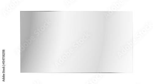Transparent Glass Rectangle on Checkered Pattern for Product Showcase
