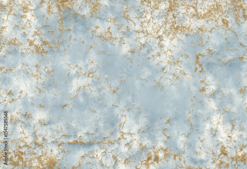 Abstract Grunge Texture: Blue, Gold, and White Mottled Background