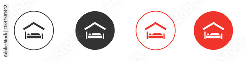 Shelter beds icon