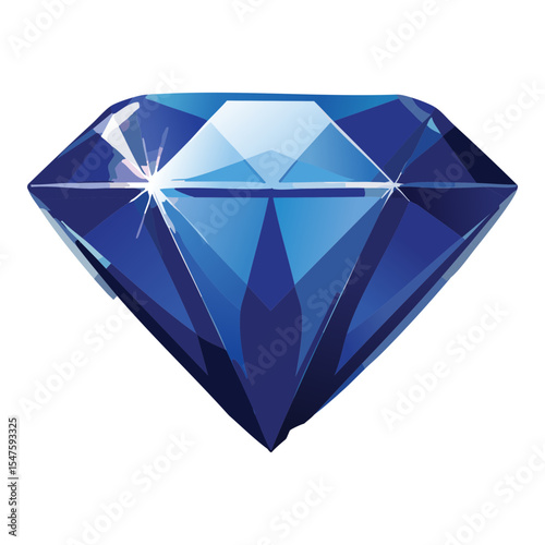 Sparkling Blue Diamond Precious Gemstone Jewel