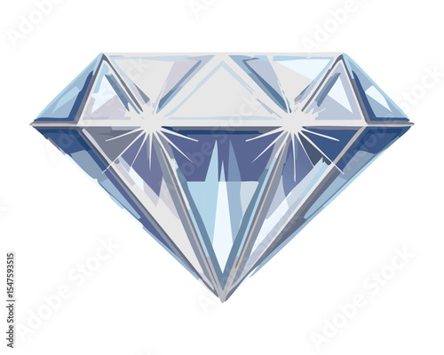 Sparkling Blue Diamond Precious Gemstone Jewel