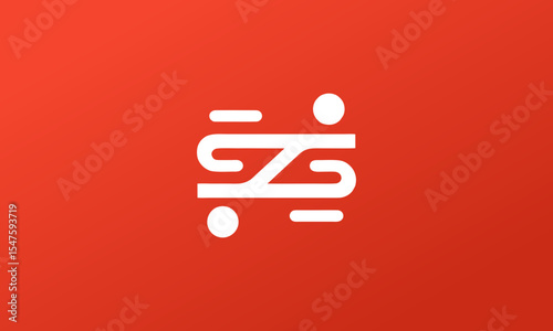 Absctract Geometric Vector Logo Design For AI Company