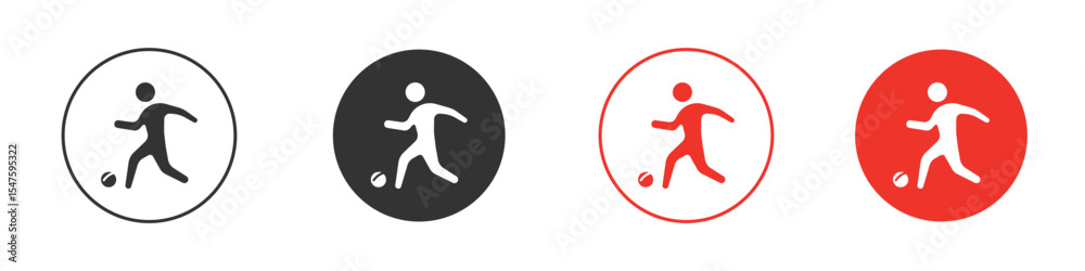 Obraz premium Soccer player icon
