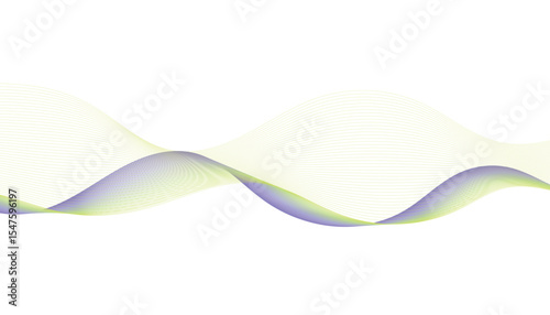 Purple and Green Abstract Wave Background