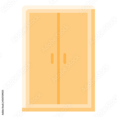 Cabinet furniture flat icon