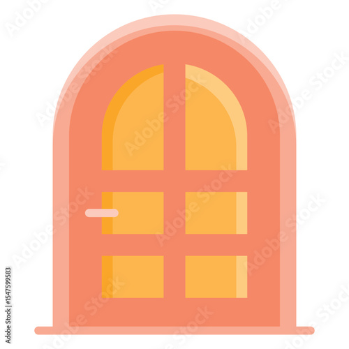 Door furniture flat icon