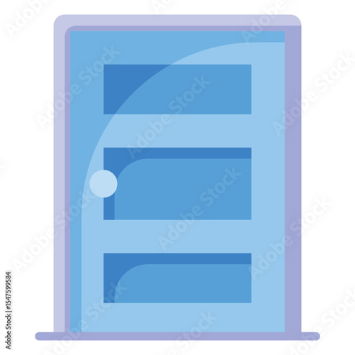 Door furniture flat icon