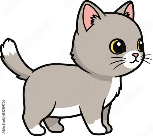 vector illustration of a cat