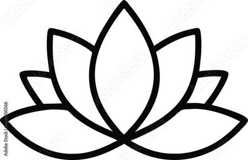 vector illustration of a lotus