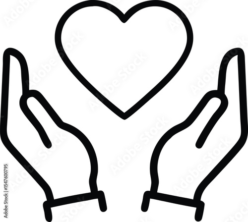 hands holding heart