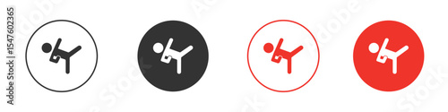 Taekwondo icon design, logo, app, UI. Vector illustration, EPS