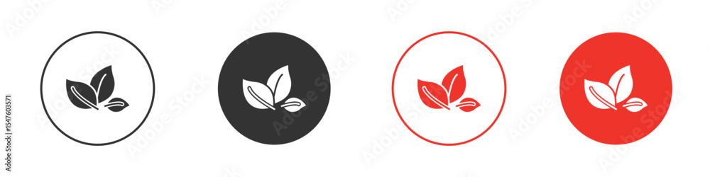 Tea leaves icon design, logo, app, UI. Vector illustration, EPS Tea leaves icon design, logo, app, UI. Vector illustration, EPS