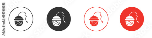 Tea infuser icon design, logo, app, UI. Vector illustration, EPS