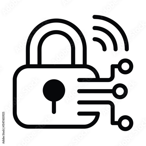 Digital Security: A sleek, modern depiction of digital security, symbolized by a padlock interweaving with technological circuit elements, broadcasting the essence of safeguarding data.