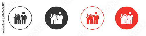 Tenant icon design, logo, app, UI. Vector illustration, EPS
