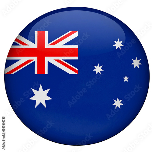 Panoramic Front View of Sydney Skyline with Iconic Landmarks, Isolated on Transparent Background.